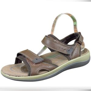 Orthofeet Malibu Womens Orthopedic Sandals Size 9.5B Brown Comfort Walking Shoes